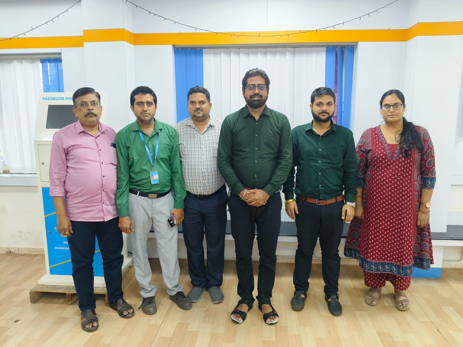 Group photo with a team after an on-site corporate training session