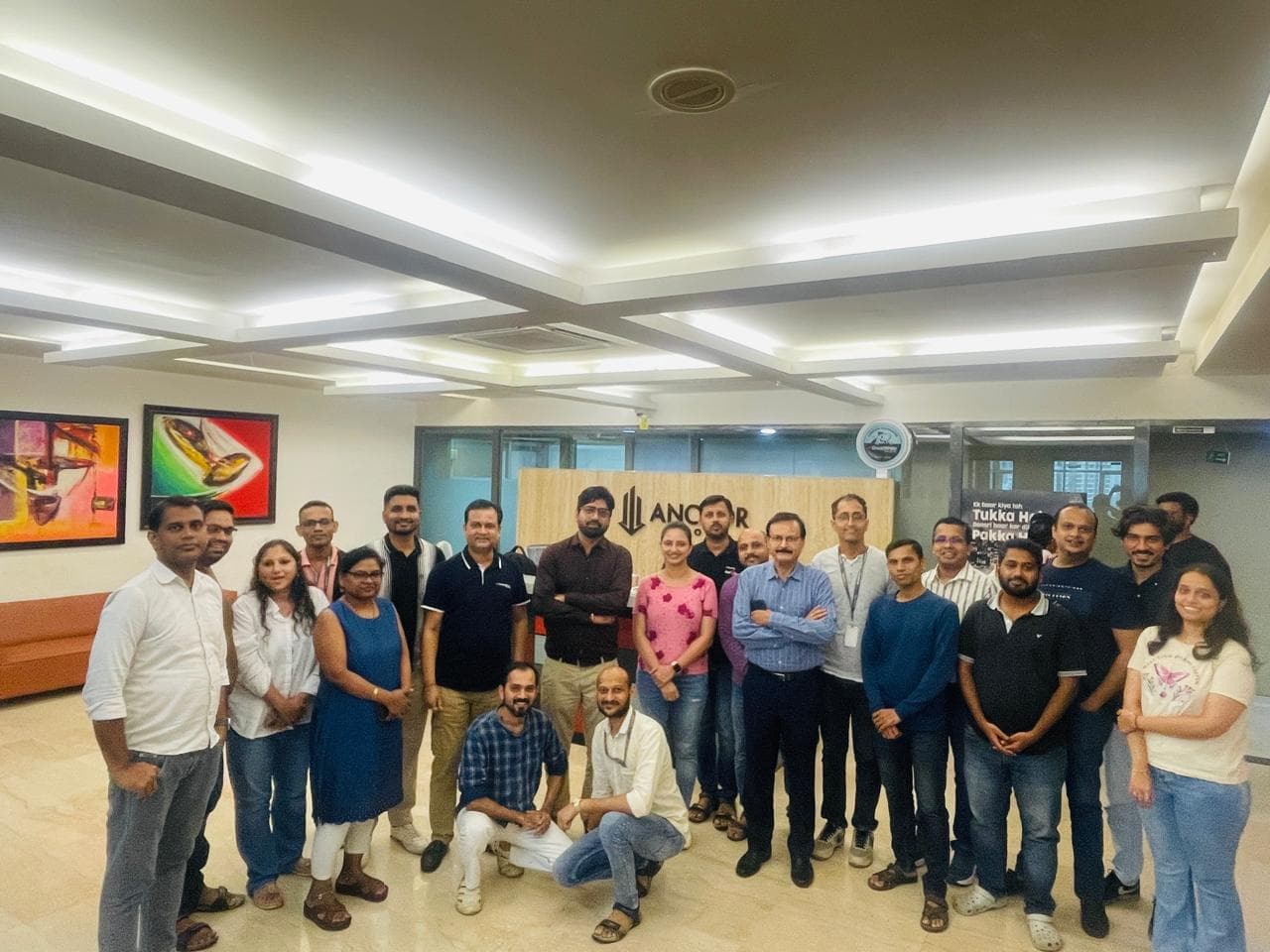 Group photo after a corporate training session
