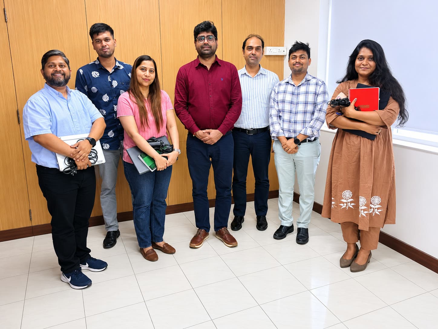 AI mentorship training group photo with the Radhakrishna Foodland HR team